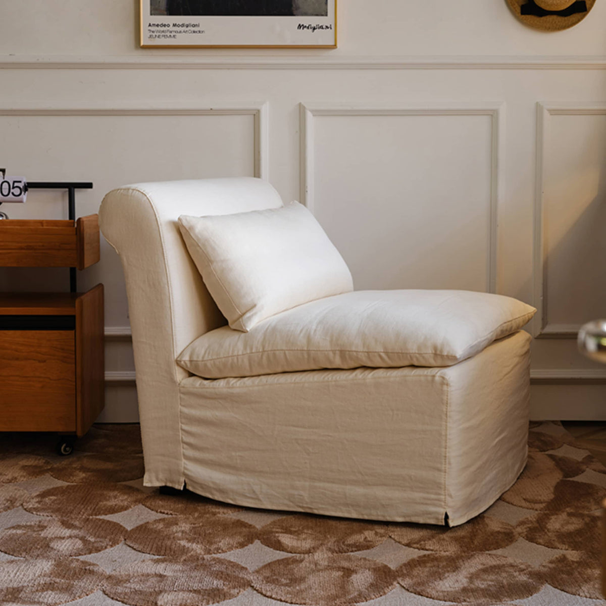 【格调高まる】リネン&綿麻素材使用!贅沢パインダウンシリコンフィルソファー Hersa-1640