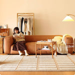 「高級無垢材パイン使用!快適ダウン&シリコンフィルクッション、合成皮革&本革ソファー」 Hersa-1647