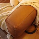 「高級無垢材パイン使用!快適ダウン&シリコンフィルクッション、合成皮革&本革ソファー」 Hersa-1647