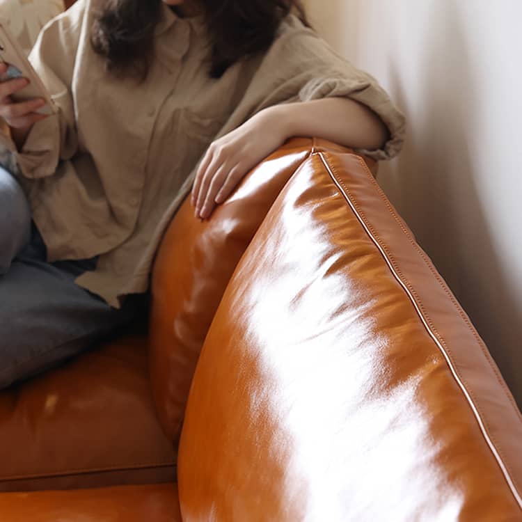 【快適&贅沢!】パイン多層板×ダウン×シリコンフィル使用高級PUレザー?本革ソファー Hersa-1648