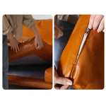 【快適&贅沢!】パイン多層板×ダウン×シリコンフィル使用高級PUレザー?本革ソファー Hersa-1648