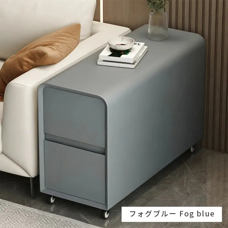 リビングサイドキャビネット可動式クリーム風スリムデザインモダンミニサイドテーブル yk-b2