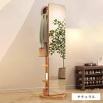 鏡 ブラウン ナチュラル レッド オーク材 ガラス mwj-01-mirror