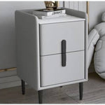 ナイトテーブル ピンク ホワイト ブラック ブラウン イエロー ベージュ ブルー グリーン ライトグレー ダークグレー PUレザー スチール 無垢材フレーム セラミック yk-07-nighttable