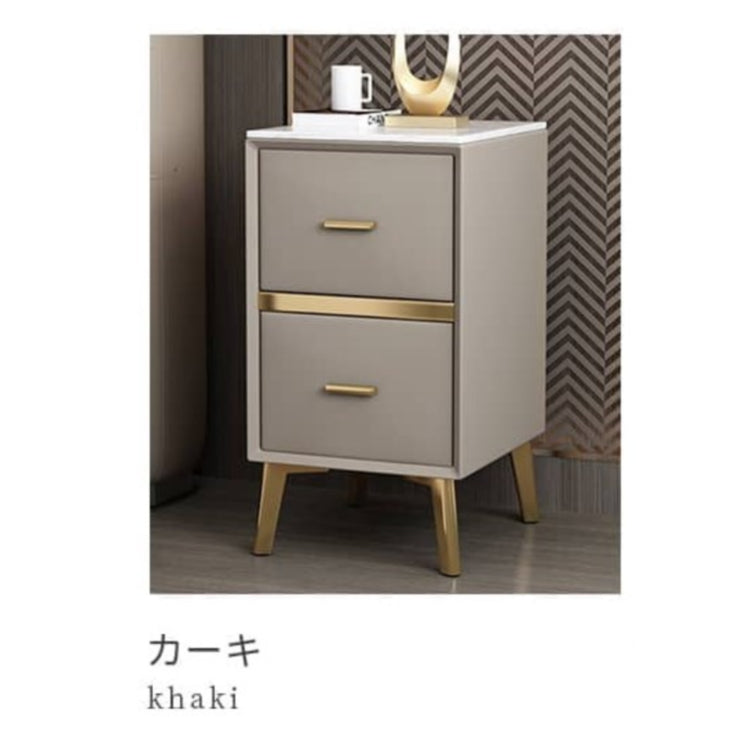 ナイトテーブル カーキ ホワイト オレンジ ベージュ グレー ブルー カーキ+ホワイト オレンジ+ホワイト ブルーグレー+ホワイト グレー+ホワイト セラミック 合成皮革 天然木 スチール yk-01-nightable