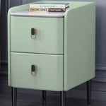 ナイトテーブル カーキ ライトグレー ピンク ミントグリーン オレンジ グリーン ブルー ブラック ブラウン ベージュ ダークグレー マイクロファイバーレザー スチール パイン セラミック yk-11-nighttable