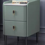 ナイトテーブル カーキ ライトグレー ピンク ミントグリーン オレンジ グリーン ブルー ブラック ブラウン ベージュ ダークグレー マイクロファイバーレザー スチール パイン セラミック yk-11-nighttable