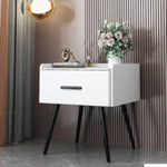 ナイトテーブル ホワイト ベージュ ライトグレー ダークグレー カーキ ブラウン グレー オレンジ セラミック 天然木 yk-09-nighttable