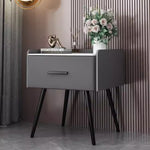 ナイトテーブル ホワイト ベージュ ライトグレー ダークグレー カーキ ブラウン グレー オレンジ セラミック 天然木 yk-09-nighttable