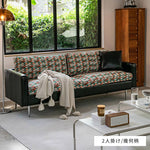 ソファー 花柄 幾何柄 合成皮革 スチール シリコンフィル 天然木 dlo-065