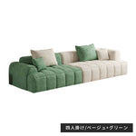 ソファー グリーン ベージュ グレー イエロー オレンジ ベージュ+グリーン ベージュ+ベージュ ベージュ+グレー ベージュ+イエロー ベルベット パイン材 dlo-045-sofa