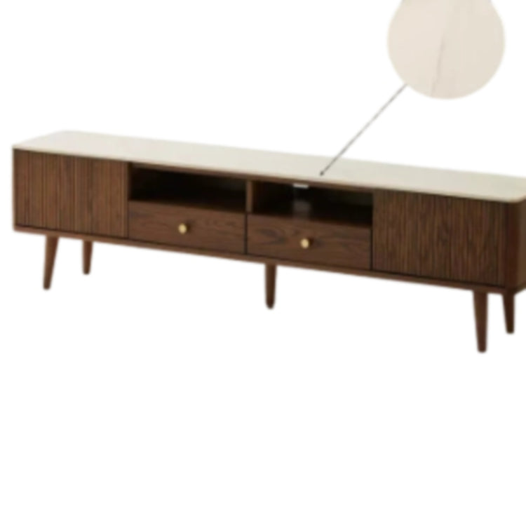 テレビ台 ナチュラル ブラウン オーク材 セラミック キリ材 真鍮 ysys-a1083-tvstand