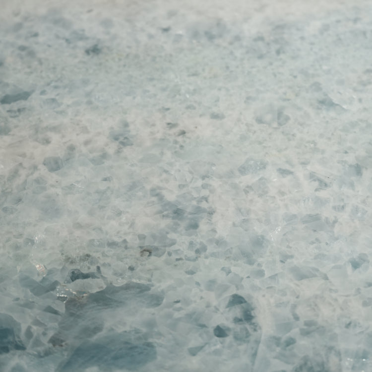 デザイナーズ 大理石センターテーブル アイスブルー×シルバー 天然石天板 高級ラグジュアリーモダン jrjj-6628