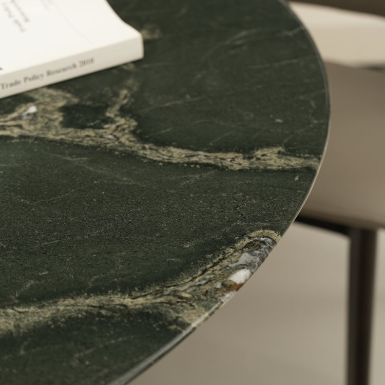 デザイナーズ 大理石ダイニングテーブル グリーン×シルバーアート 高級ラグジュアリーモダン jrjj-6772