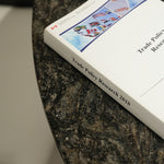 デザイナーズ 大理石ダイニングテーブル ブラックマーブル 回転盤付き ラグジュアリーモダン 円形テーブル jrjj-6346