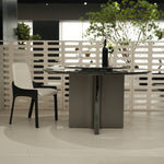 デザイナーズ 大理石ダイニングテーブル ブラックマーブル 回転盤付き ラグジュアリーモダン 円形テーブル jrjj-6346