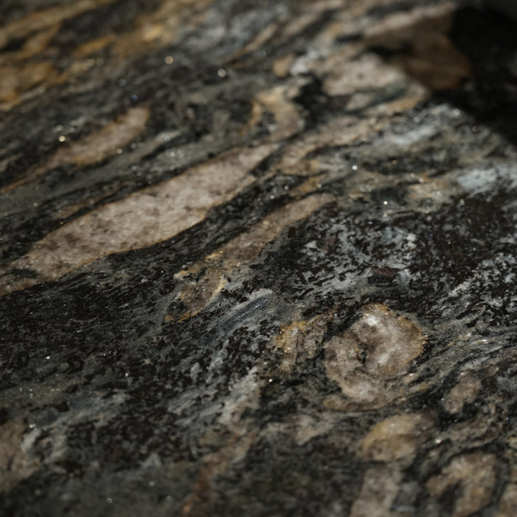 デザイナーズ 大理石ダイニングテーブル ブラック×ブロンズ 天然石天板 円形ラグジュアリー モダンテーブル jrjj-6806