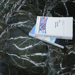 デザイナーズ 大理石センターテーブル ダークグリーン×ブラック 天然石モダン リビングテーブル jrjj-8598