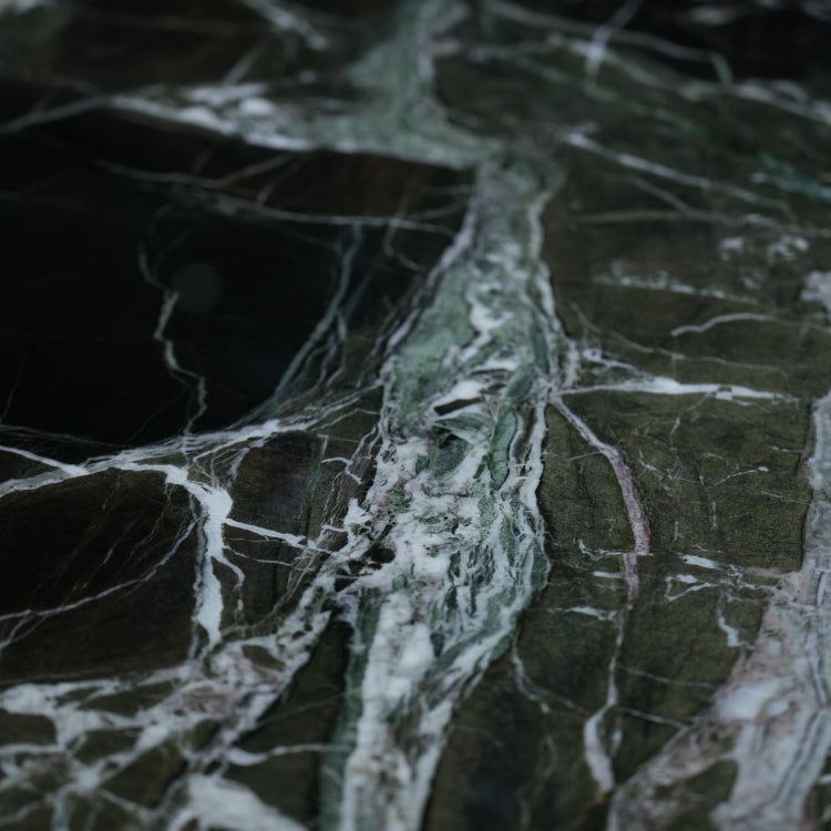 デザイナーズ 大理石センターテーブル ダークグリーン×ブラック 天然石モダン リビングテーブル jrjj-8598