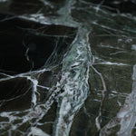 デザイナーズ 大理石センターテーブル ダークグリーン×ブラック 天然石モダン リビングテーブル jrjj-8598