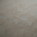 デザイナーズ トラバーチン ローテーブル ナチュラルベージュ センターテーブル 天然石モダン 組み合わせリビングテーブル120cm×90cm jrjj-8573