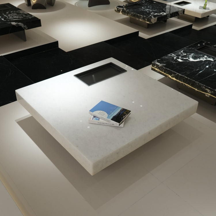 デザイナーズ 大理石センターテーブル モダンラグジュアリー スクエアローテーブル 4色展開120cm 100cm jrjj-899A