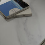 デザイナーズ 収納ローテーブル 微結晶ガラス天板 センターテーブル モダンラグジュアリー ホワイト×グレーカラー 130cm×70cm jrjj-8518