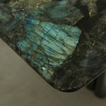 ラグジュアリー 天然大理石ダイニングテーブル ブルージェイド調天板 高級モダンインテリア リビング?ダイニング兼用 260cm×100cm jrjj-6634