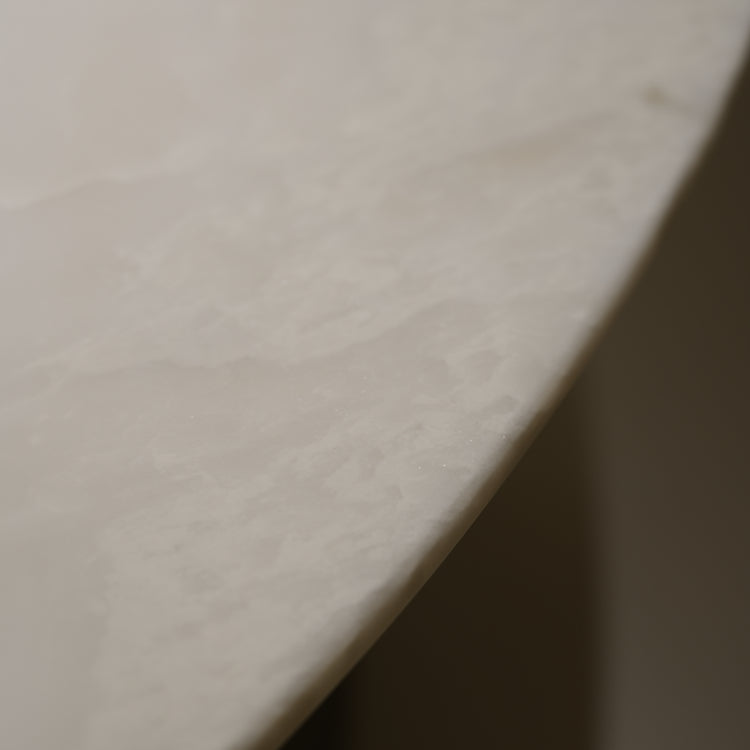 天然大理石ダイニングテーブルアイスホワイトマーブル オーバルテーブル 高級モダンデザイン オフィス?リビング兼用220cm×100cmjrjj-6622