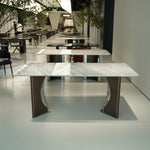 ラグジュアリー 天然大理石テーブル ダイニングテーブルデザイナーズダイニング 高級エレガントモダンインテリア180cm×90cm jrjj-6771