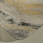 天然大理石 ヴェネチアブラウン マーブルテーブル ダイニングテーブル 高級モダンデザイン ステンレス脚 ラグジュアリー家具180cm×90cm jrjj-6739