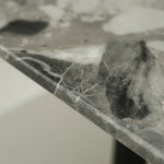 ラグジュアリー 天然大理石ダイニングテーブル フェンディホワイト調天板 高級モダンインテリア ダイニングデザイン180cm 250cm jrjj-6801