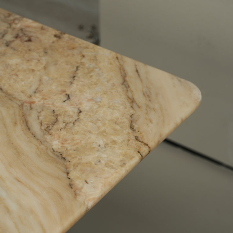 ラグジュアリー 天然大理石テーブル ブルーゴールド調 高級デザイナーズ モダンインテリア ダイニングテーブル180cm×90cm jrjj-6697