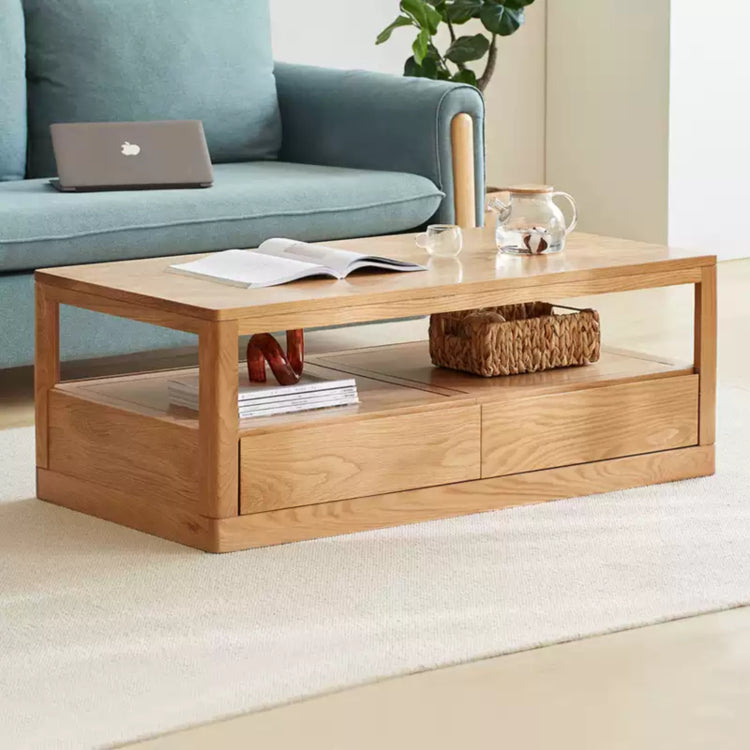 センターテーブル ナチュラル オーク材 キリ材 ysys-h8071-table