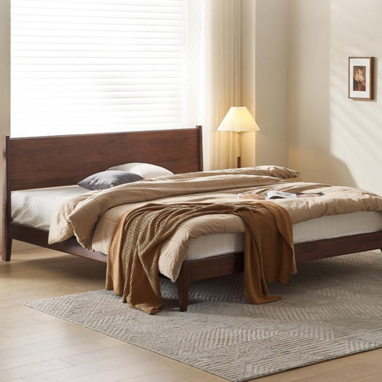 ベッド ブラウン ウォールナット材 ポプラ材 ysys-b5018-bed