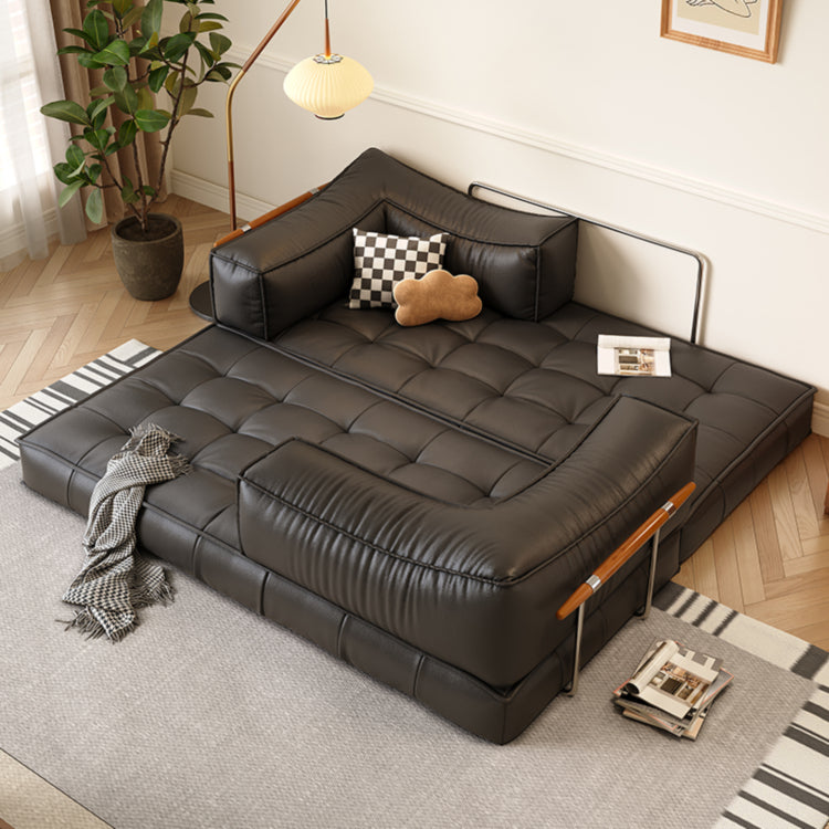 洗えるカバー仕様ソファ レザー&ファブリック選択可 北欧モダンデザインの3人掛けローソファ xmw-02