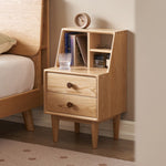 ナイトテーブル ナチュラル オーク材 キリ材 ウォールナット材 ysys-h7021-nighttable