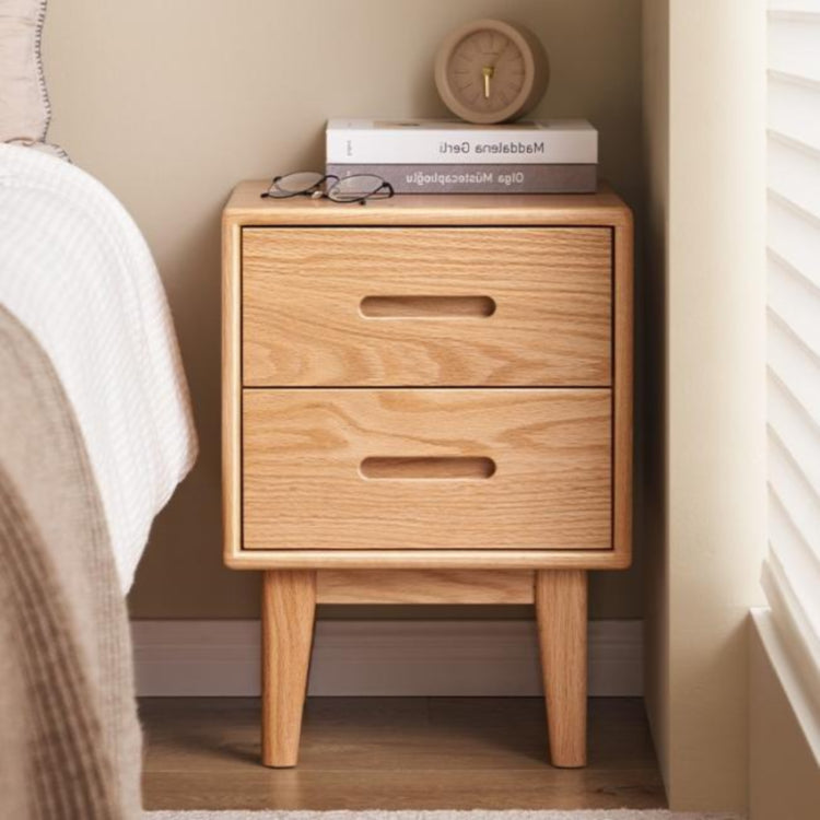ナイトテーブル ナチュラル ブラウン オーク材 キリ材 ysys-f8021-nighttable