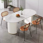 ライトラグジュアリー岩板ダイニングテーブル 家庭用 小型 モダンシンプル パンドラ 高級レストラン用テーブル hoq-5376