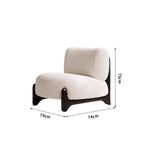 シープボア素材のモダンチェア|リビングルームに最適なおしゃれな座り心地の良い椅子 hch-3084