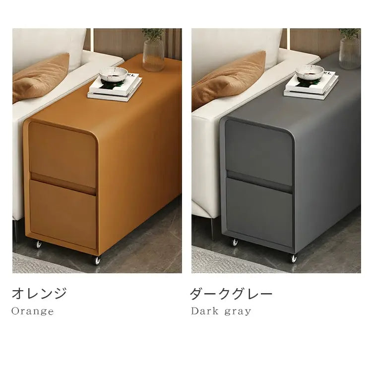 リビングサイドキャビネット可動式クリーム風スリムデザインモダンミニサイドテーブル yk-b2