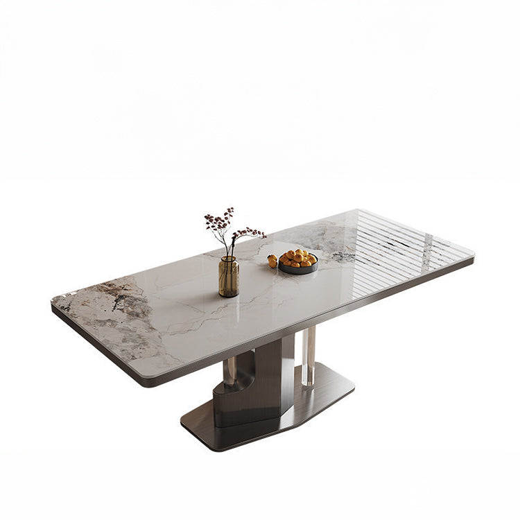 ラグジュアリーなセラミック&ステンレステーブル-モダンデザインの美しさを追求 hfcjp-4012