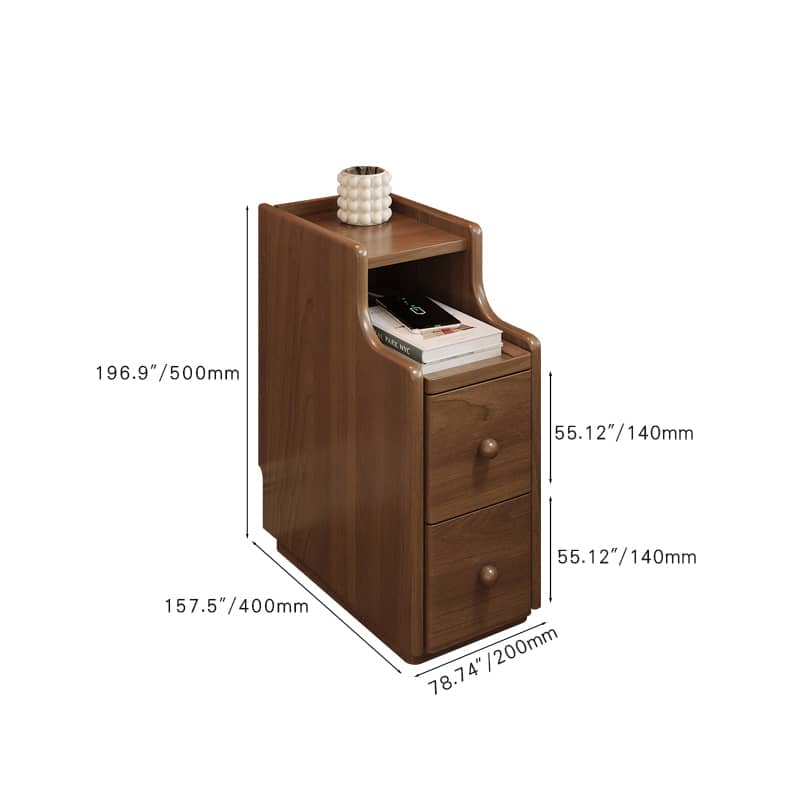 「パイン製ナイトテーブル - シンプルで機能的なベッドサイド家具」 hmq-1914