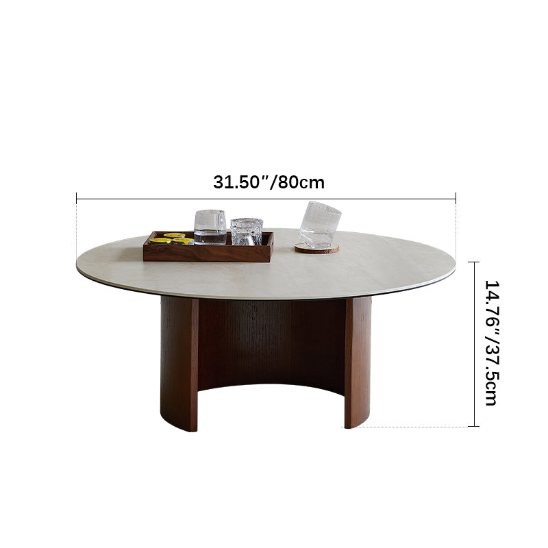 ラグジュアリーなリビングに最適!セラミックガラス製センターテーブル【高品質?スタイリッシュ】 fmus-4077