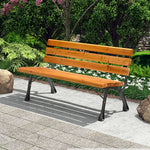 ガーデンベンチ ベンチ 木目調 アルミ ガーデンチェア アルミ製フレーム 長椅子 おしゃれ チェア ガーデン アウトドア zy-143