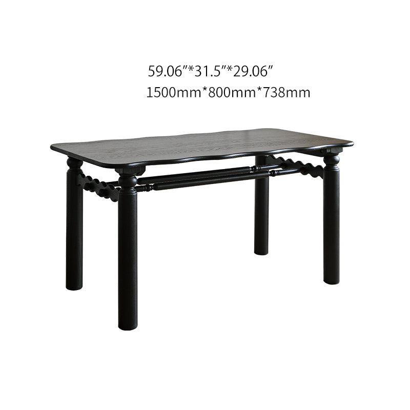 レッドオークの魅力を堪能!スタイリッシュなダイニングテーブルセット hggw-4191