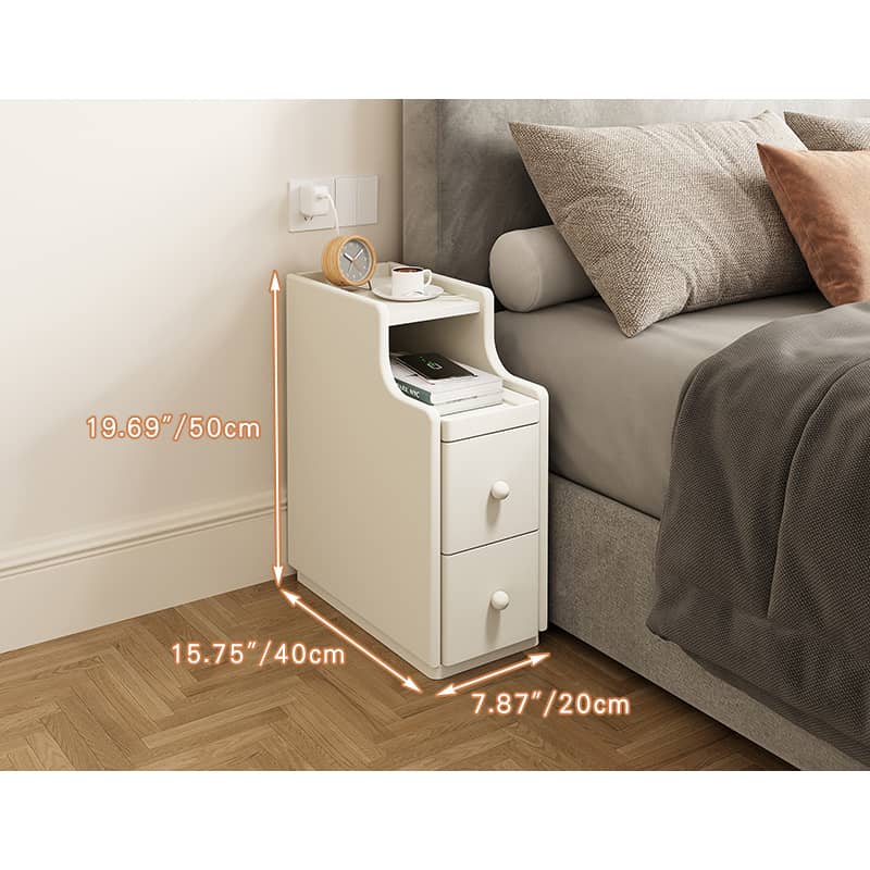 モダンデザインナイトテーブル | コンパクト収納サイドテーブル hmq-1916