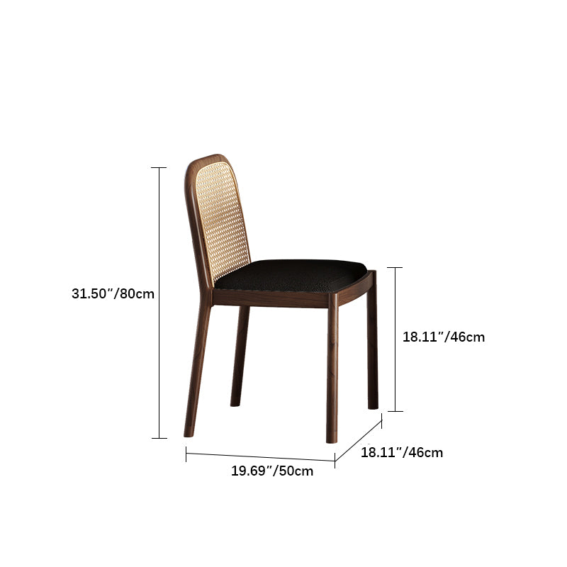 アッシュ材とラタンの組み合わせが美しいPUレザーチェア【モダンデザイン】 fmus-4084