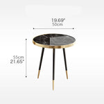 ラグジュアリーな大理石センターテーブルセット|リビングに洗練された魅力を加える fel-1986