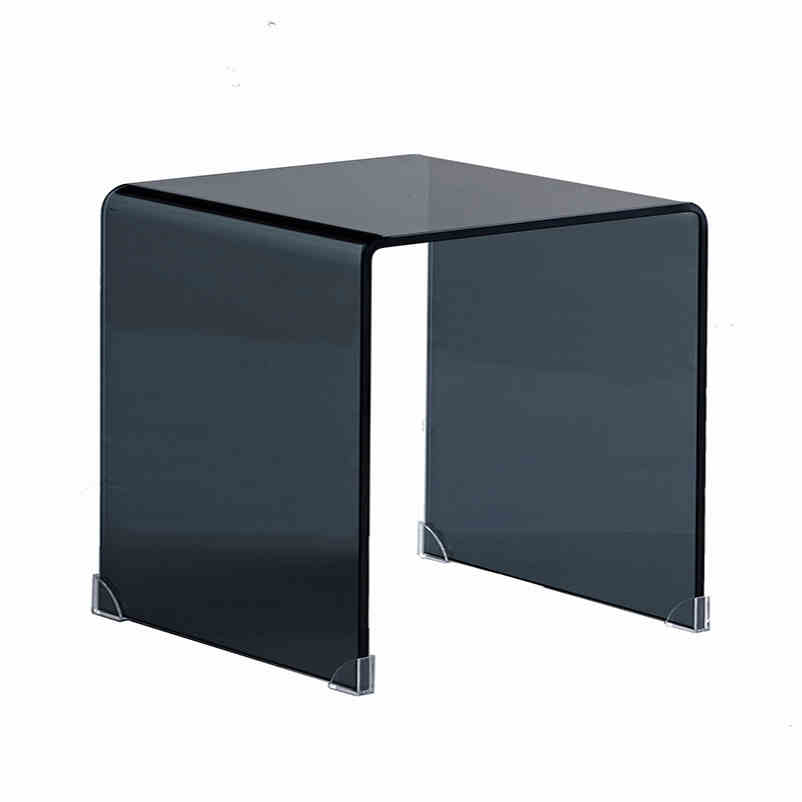 スタイリッシュな強化ガラス製ティーテーブル - モダンなリビングに最適なインテリアアイテム! bd-4565